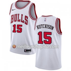 Maillot Basket Homme Chicago Bulls Chandler Hutchison 15 Nike Blanc Swingman